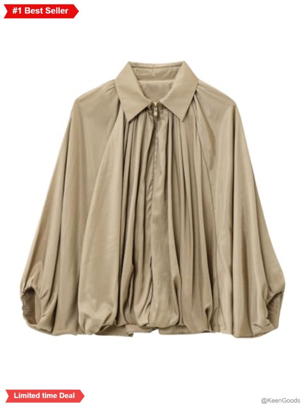 Talakeno Women's Puffed Bomber Jacket Casual Oversized 100% Polyester